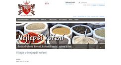 Desktop Screenshot of nejlepsikoreni.cz